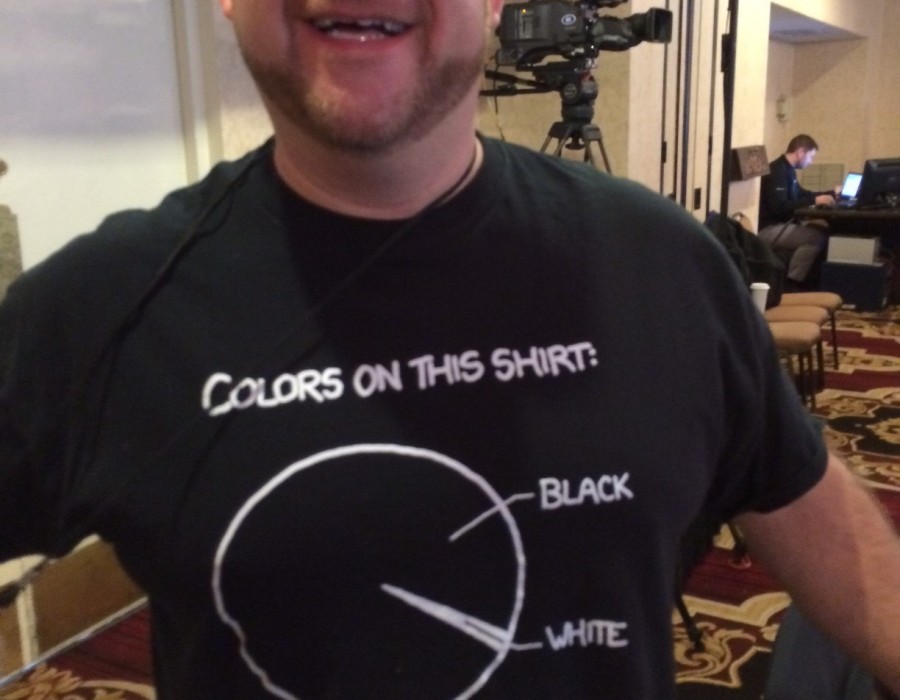 A Cisco friend's shirt at Tapestry Conference.