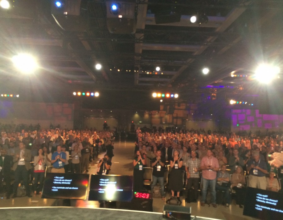 Onstage view during Zen Master announcements at #DATA14.